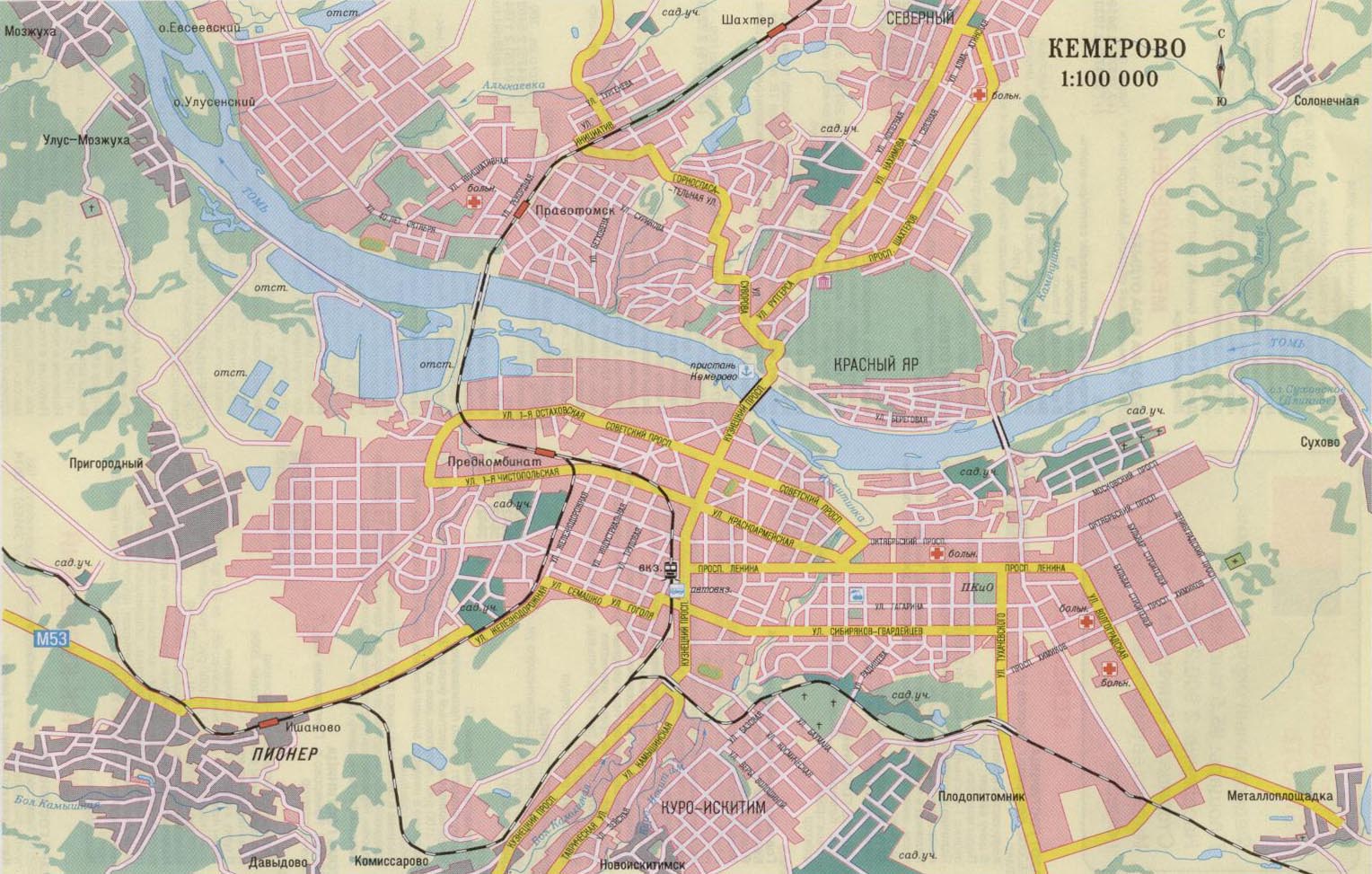 карта города Кемерово г